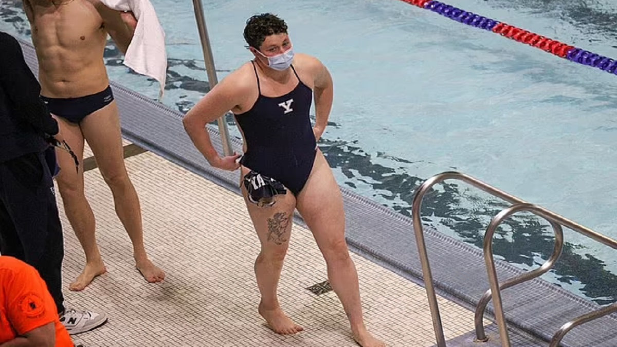 Yale swimmer Iszac Henig aka Izzi Henig
